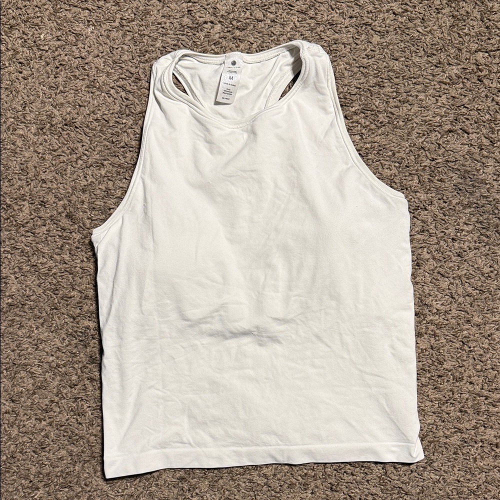 Yogalicious White Seamless Tank